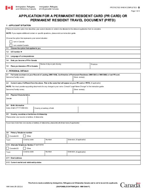 imm 5444 form 2023 pdf download|Form IMM5444 Download Fillable PDF Application .
